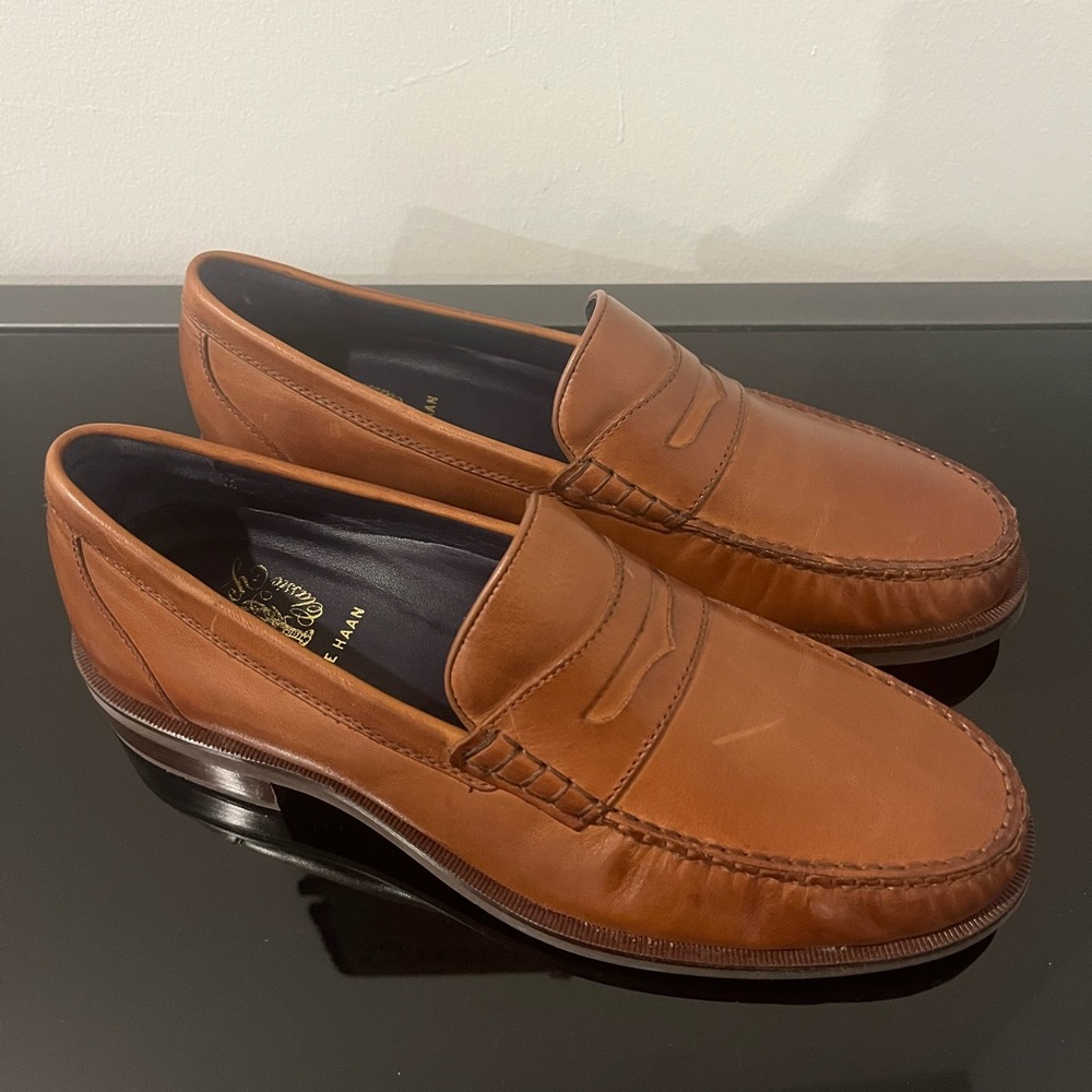 Cole Haan Brown Casual Penny Loafers - Men’s (9)